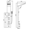 Душевая панель FRAP F24005-5 сатин/хром